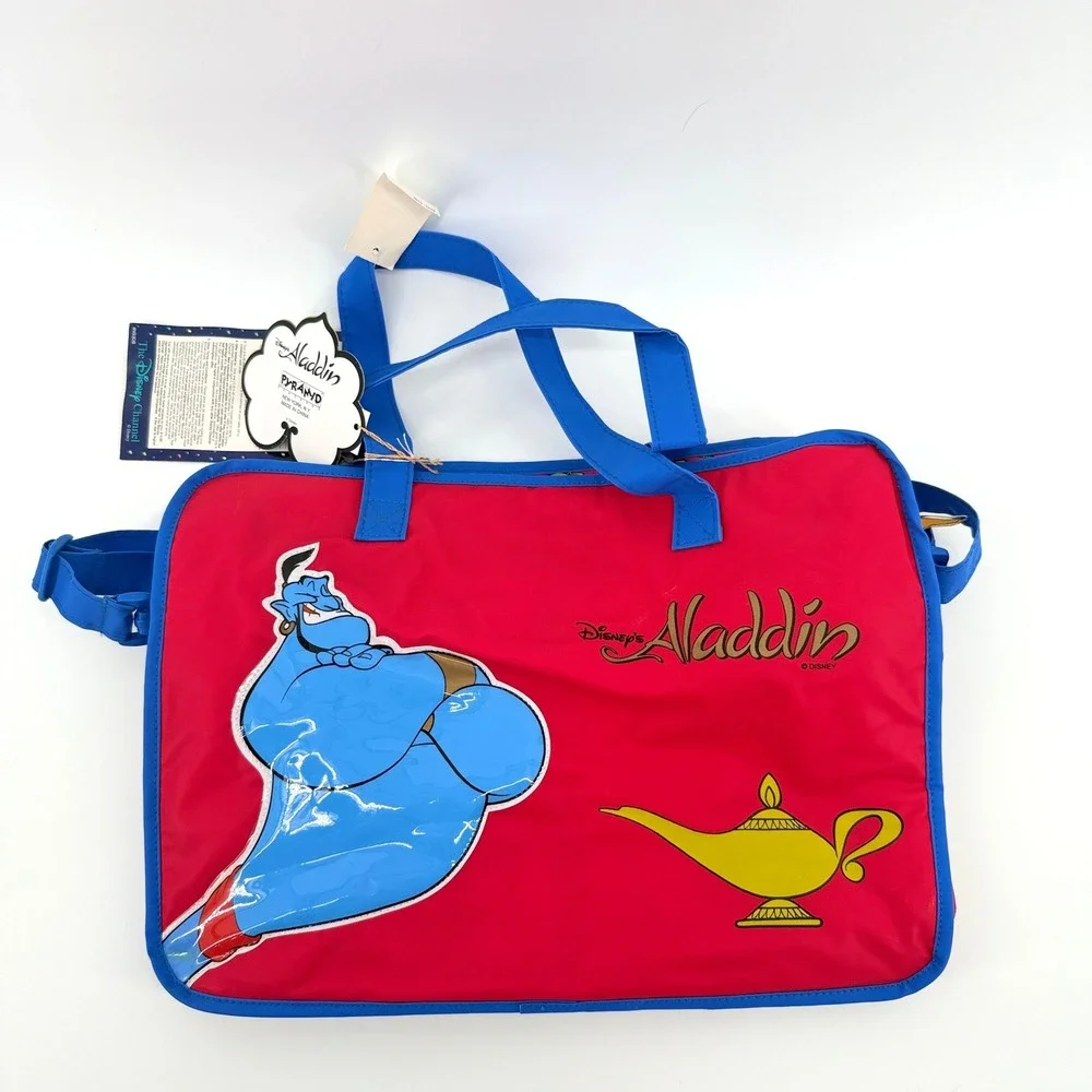 Vintage Disney Aladdin Messenger Bag Genie OS Red Blue Unisex Vintage 90s Bag